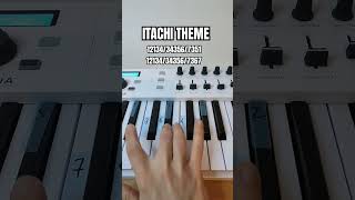 Itachi Theme  Piano For Beginners piano beginners fyp shorts [upl. by Eltsyrc]