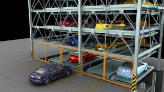 mechanical parking system PSH [upl. by Anorahs]