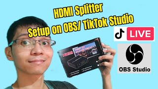 How to use HDMI Splitter Stream on Tiktok Live Studio [upl. by Surtimed]