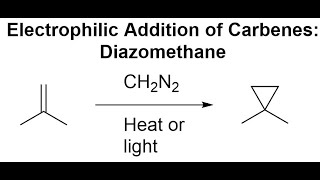 Electrophilic Addition of Carbenes Diazomethane [upl. by Hazrit]