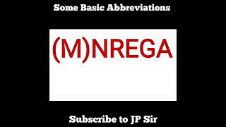 Some Basic Abbreviations  Common Full Forms JPSir gk shorts [upl. by Gareri230]