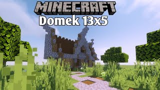 Minecraft Średniowieczny Domek 13x5 Łatwy Prosty Ładny Domek [upl. by Ulysses]