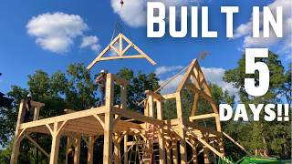 Timber Frame Class No2  House Build Ep 9 [upl. by Aikimat]