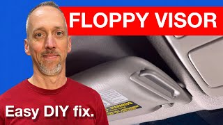 Lowcost DIY fix for a floppy visor [upl. by Atteyek]