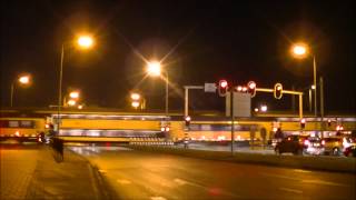 Nightshot SpoorwegovergangRailroad crossing Middelburg Schroeweg NL [upl. by Brandtr]