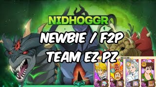 NIDHOGGR NEWBIE  F2P TEAM EZ PZ  7DS GRAND CROSS [upl. by Atilrac]