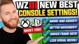 Must Use UPDATED Console Settings For Warzone amp MW3 Best PS5XBOX Controller Graphics amp More [upl. by Vernen916]