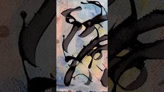 Ab241018 An abstract painting with Pastels amp acrylic Paints [upl. by Anined]