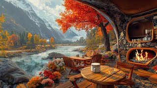 November Coffee Shop Ambience 🍂 Soft Autumn Jazz Background Music to Study Relax [upl. by Rim350]