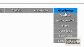 CSS Horizontal Drop Down Menu  2 of 2 [upl. by Eniowtna]