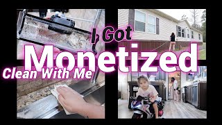 Deep Clean With Me Because Im MONETIZED yay cleaning motivation mobile home deep cleaning [upl. by Neille73]