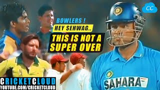 Sehwag thought its a Super Over  Epic Overs  Best of Virender Sehwag [upl. by Gernhard501]