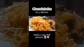 Super combinado con Chanfainita acompañado con Tallarín y Crema huancaína comida viralvideofypage [upl. by Nikolia]