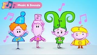 Learn Musical Instruments for Kids with The Notekins  Early Learning Videos with Music for Babies [upl. by Neill]