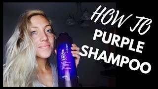 PURPLE SHAMPOO  EXTREME FIX  Remove Yellow Brassy Tones from your Hair [upl. by Imre]