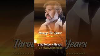 THROUGH THE YEARS  Karaoke Shorts  Kenny Rogers [upl. by Ardeen]