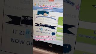 Use keyboard shortcuts to apply superscript or subscript shortsfeed microsoftoffice microsoft [upl. by Cardew219]