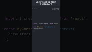 Understanding React Context API coding reactfrontend programming reactnative react frontend [upl. by Onilegna]