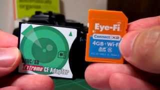 Stop buying CF cards EyeFi compatible SD to CF adaptor [upl. by Ahsinor173]