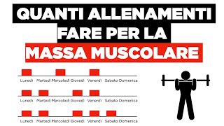 Quanti allenamenti fare per la MASSA MUSCOLARE [upl. by Ongun50]