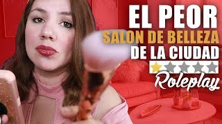 Maquillaje en el PEOR Salon de Belleza de la CIUDAD de Amiga Antipatica  ASMR Español [upl. by Lorsung165]