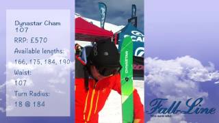 FallLine ski reviews Dynastar Cham 107  Powertrack 201415 [upl. by Nirrok617]