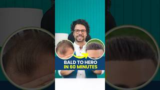 Perfect hair line Full density in 60 minutes  Hair loss  Hair fall  Hair regrowth viral shorts [upl. by Hyman]