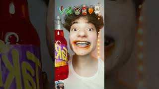 kid eats spicy dog extraspicy 2xspicy food challenge [upl. by Seavey]