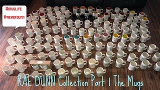 Rae Dunn Collection Part  1 The Mugs [upl. by Solokin]