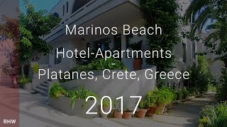 Marinos Beach Hotel Apartments Platanes Crete Greece [upl. by Lesya586]