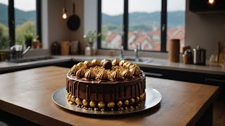 Homemade Ferrero Rocher Cake Recipe [upl. by Ilzel]