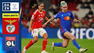 HIGHLIGHTS  Benfica vs Lyon UEFA Womens Champions League 202324 Quarterfinal First Leg [upl. by Aynotahs]