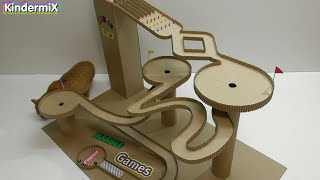 Board Game Marble Labyrinth from Cardboard How to Make Amazing Game [upl. by Nothsa]