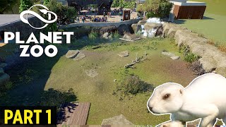 Starter Zoo Speed Build in Franchise Mode Part 1  Planet Zoo [upl. by Dorelle]