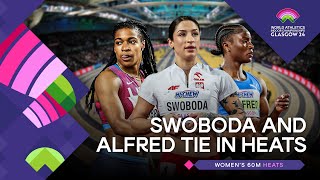 Swoboda and Alfred storm to 702 in heats 🔥  World Indoor Championships Glasgow 24 [upl. by Sanborne]