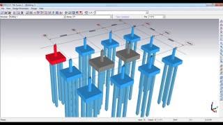 AFESFoundation Design SoftwarePile Cap Design Builiding Project Civil Engineering [upl. by Nnaillij]