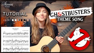 Ghostbusters Theme Song  Guitar Tutorial [upl. by Myk655]