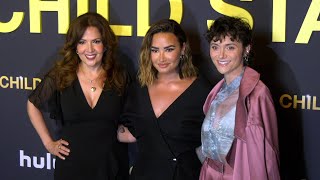 Maria CanalsBarrera Demi Lovato Alyson Stoner attend Hulus quotChild Starquot Los Angeles premiere [upl. by Melak]