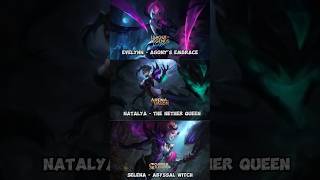 EVELYNN LOL VS NATALYA AOV VS SELENA MLBB shorts mobilelegends arenaofvalor leagueoflegends [upl. by Sewel]