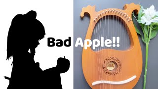 Bad Apple 🍎 Lyre Harp Cover amp Tutorial Touhou  東方 [upl. by Uahc]