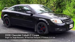 2008 Chevy Cobalt w Glasspack Muffler [upl. by Enilreug286]