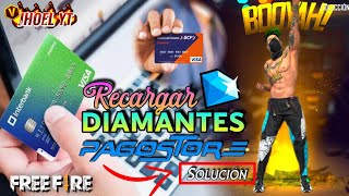 COMO RECARGAR DIAMANTES POR PAGOSTORE CON TARJETA  PAGO EFECTIVO [upl. by Shimkus]