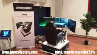 Full motion simulator 6DOF Gforcefactory EDGE 6D at Saxion VR Symposium [upl. by Desmund]