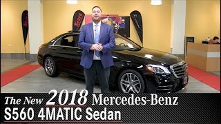 Review All New 2018 MercedesBenz S560 Sedan  Minneapolis Minnetonka Wayzata MN  Walk Around [upl. by Jamin]