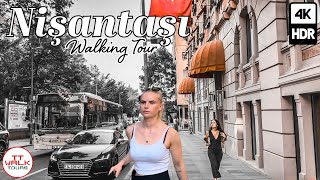 Istanbul Walking Tour  Nişantaşı Maçka Akaretler Neighborhoods  4K HDR [upl. by Mojgan]