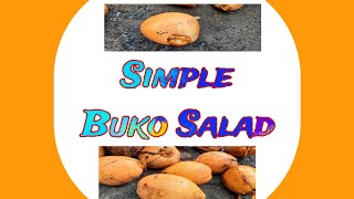 BUKO SALAD SIMPLE WAY bukosalad fruitsalad frut coconut IIrishateabee [upl. by Meade150]