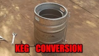 Keg Converting  HLT Boil Kettle Mash Tun  Hot Liquor Tank [upl. by Ahsima231]