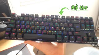 esse teclado é INCRIVEL por R150 [upl. by Anders]