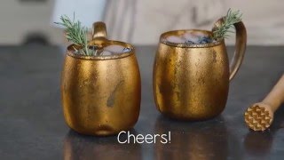 How to Make a Moscow Mule  Blueberry Rosemary Moscow Mule Recipe [upl. by Aehsal]