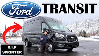 2023 Ford Transit Is This Better Than The New Mercedes Sprinter [upl. by Eilhsa185]